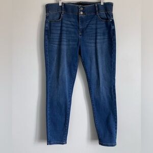 NINE WEST Medium Wash Stretch Skinny Jeans Size 16